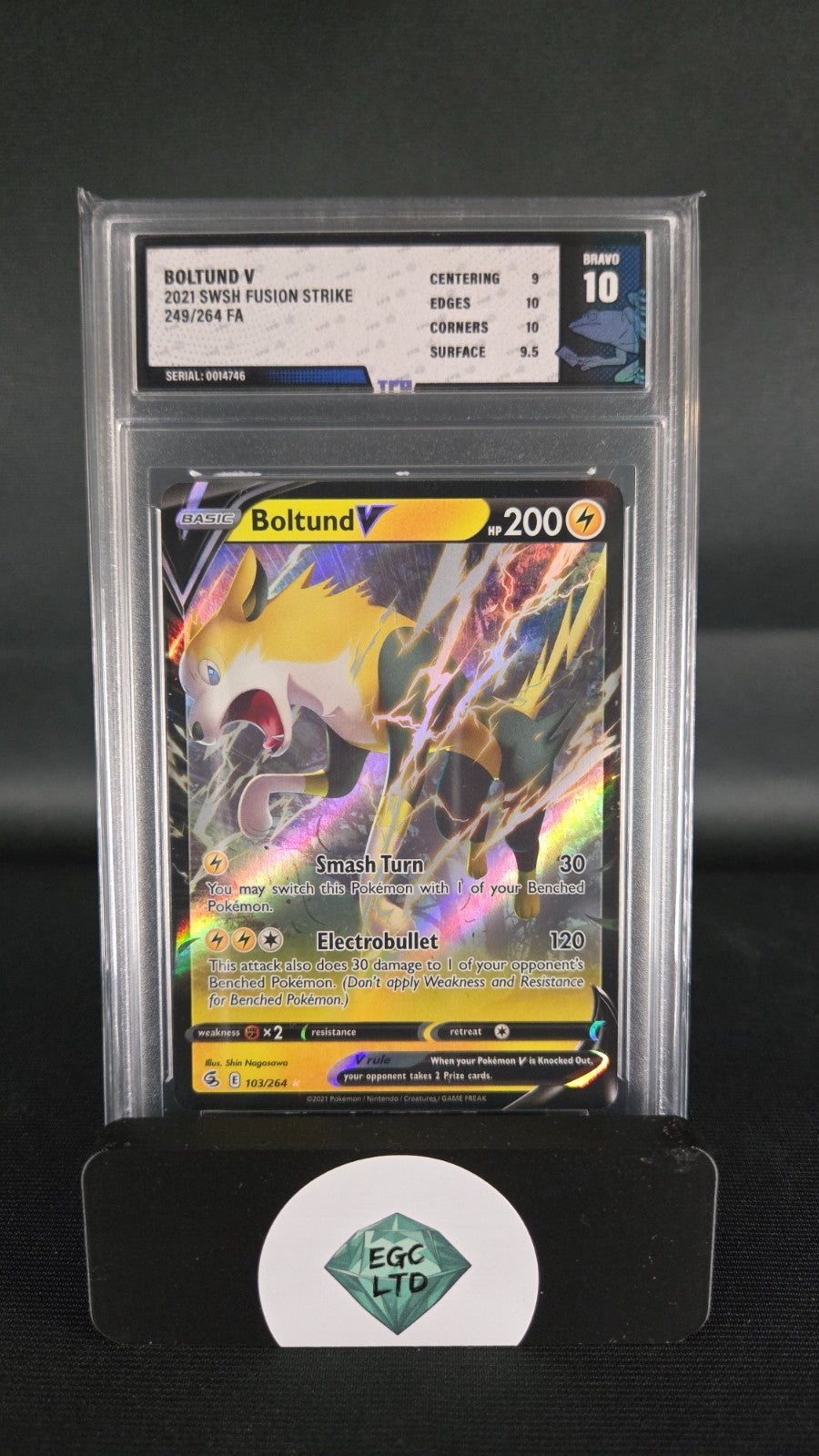 Boltund V #103 - 2021 Fusion Strike - Tree Frog Grading - BRAVO 10