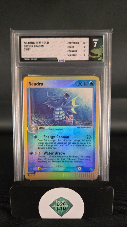 Seadra Reverse Holo #39 - 2003 Ex Dragon - Tree Frog Grading - 7
