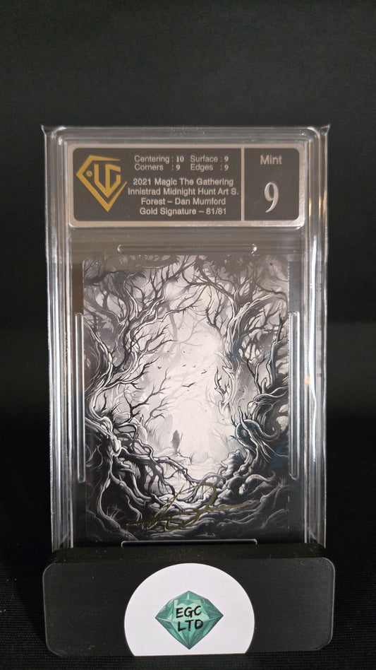 Forest - 2021 Innistrad Gold Signature Art MTG - Universal Grading - 9