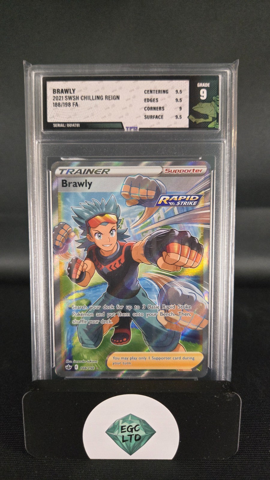 Brawly #188 - 2021 Chilling Reign - Tree Frog Grading - 9
