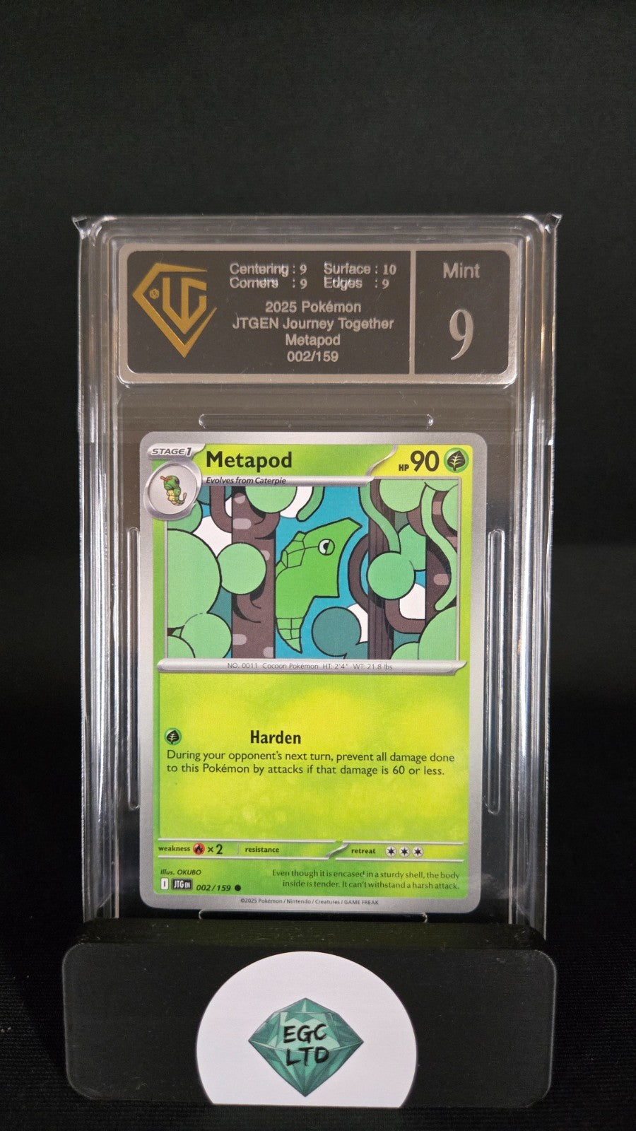 Metapod 2/159 - 2025 Journey Together - Universal Grading - 9