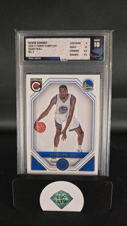 Kevin Durant #5 - 2016-17 Panini Complete - Tree Frog Grading - Bravo 10