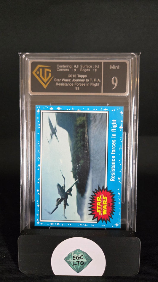 Resistance Forces In Flight - 2015 Star Wars Topps - Universal Grading - 9
