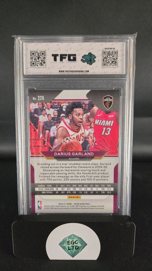 Darius Garlard #226 - 2020-21 Panini Prizm - Tree Frog Grading - 9