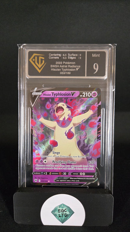Hisuian Typhlosion V - 2022 SWSH Astral Radiance - Universal Grading - 9