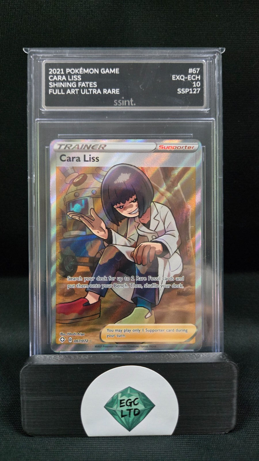 Cara Liss #67 - Shining Fates - Graded GM MT 10 - SSINT