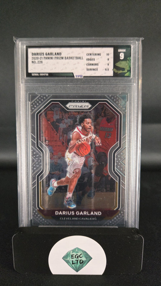 Darius Garlard #226 - 2020-21 Panini Prizm - Tree Frog Grading - 9