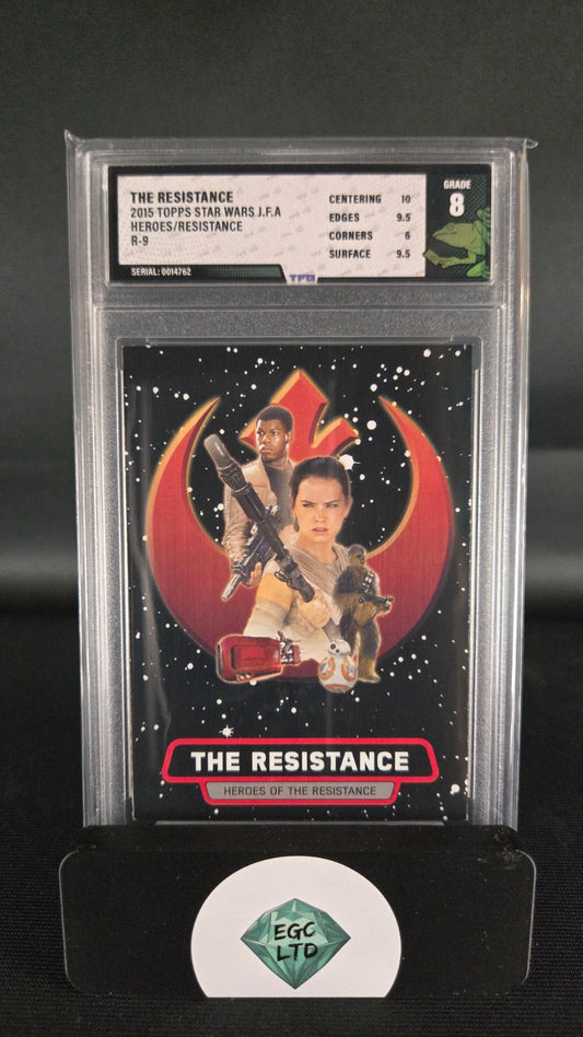 The Resistance #R-9 - 2015 Topps - Tree Frog Grading - 8