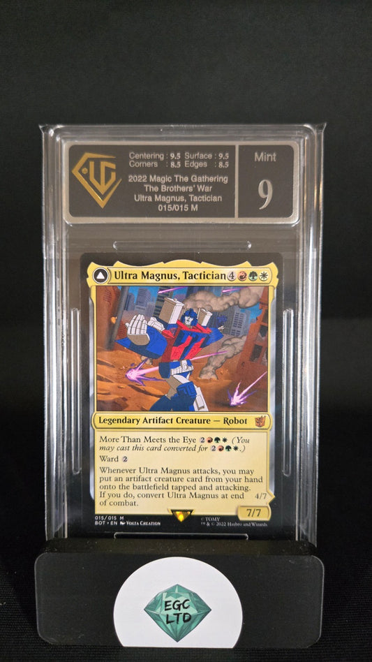 Ultra Magnus Tactician 015/015 M - 2022 Brother War MTG - Universal Grading - 9
