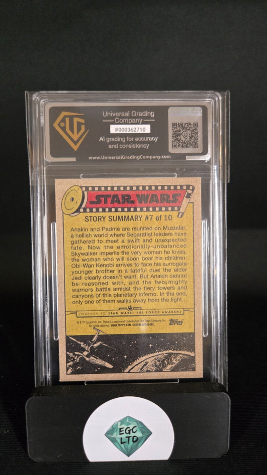 Jedi Vs Jedi - 2015 Topps Star Wars - Universal Grading - 9