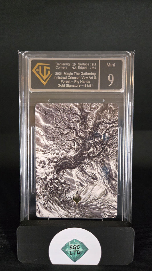 Forest - 2021 Innistrad Gold Signature Art MTG - Universal Grading - 9