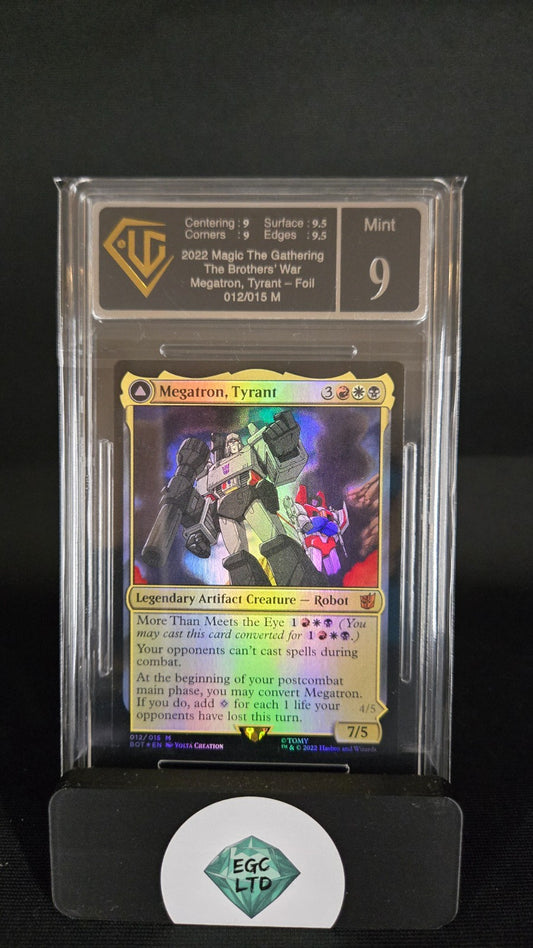 Megatron, Tyrant Foil Mythic - 2022 Brothers War MTG - Universal Grading - 9